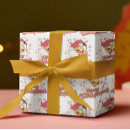 Search for pink santa wrapping paper Vintage