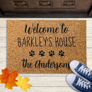 Search for dog paw print doormats Funny