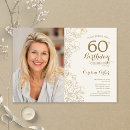 Search for elegant 60th birthday invitations Floral