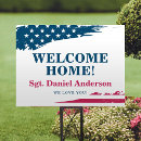 Search for welcome home signs Red white blue