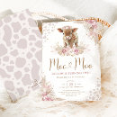Search for moo cow birthday invitations Girl