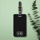 Search for monogram luggage tags initials