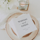 Search for elegant wedding napkins Typography