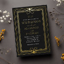 Search for glamorous invitations black and gold