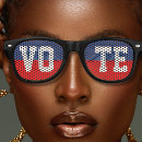 Search for vote sunglasses Red white and blue