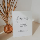 Search for favor wedding signs Minimalist