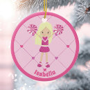 Search for cheerleader ornaments Girly