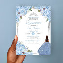 Search for cinderella quinceanera invitations Light blue