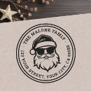 Search for santa claus rubber stamps Christmas return address