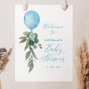 Search for greenery baby shower welcome signs Blue