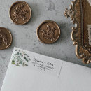 Search for fancy return address labels Classic fancy script typography
