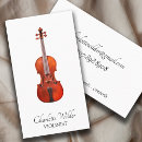 Search for violin business cards musician