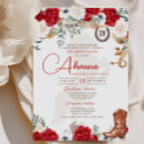 Search for red cowgirl invitations Western