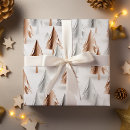 Search for rose gold wrapping paper Christmas trees