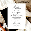 Search for black and white wedding invitations minimalist