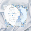 Search for royal blue silver quinceanera invitations Roses