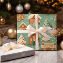 Search for gingerbread house wrapping paper Winter