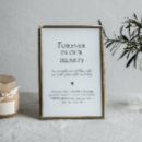 Search for forever in our hearts weddings Remembrance