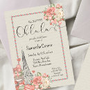 Search for paris bridal shower invitations Oh la la
