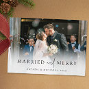 Search for merry and married christmas cards Typography