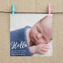 Search for hello birth announcement cards Chic