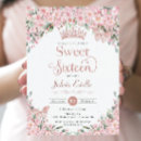 Search for butterfly sweet 16 invitations Rose gold