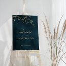 Search for emerald green wedding signs Gold