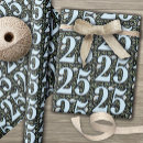 Search for 25th birthday wrapping paper Typography
