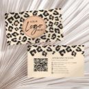 Search for leopard business cards Entrepreneur business owner
