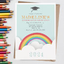 Search for elementary graduation invitations Rainbow