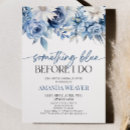 Search for something blue bridal shower invitations Bride to be