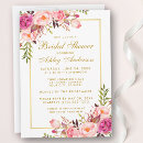Search for blush bridal shower invitations Gold