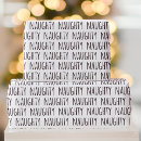 Search for naughty christmas wrapping paper Typography