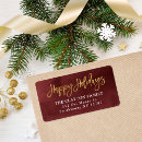 Search for holiday return address labels Watercolor