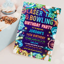 Search for laser tag birthday invitations Neon birthday party