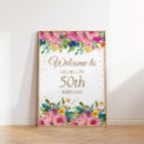 Search for pink gold 50th birthday party decor Women