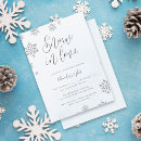 Search for snowflakes bridal shower invitations Elegant