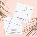 Search for geometric business cards white