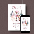 Search for winter wonderland posters party signs Girl baby shower