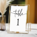 Search for assignment table cards Black white