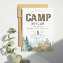 Search for kids camping invitations Modern