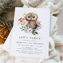 Search for winter birthday invitations Rustic