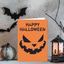 Search for scary halloween cards Jack o lantern