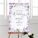 Search for purple wedding signs Watercolor floral