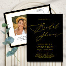 Search for black and gold bridal shower invitations Minimalist