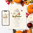 Search for pumpkin baby boy shower invitations It's a boy