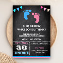 Search for feet gender reveal invitations Cute
