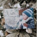 Search for winter onederland 1st birthday invitations Our little snowflake