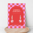 Search for earring business cards display earrings