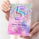 Search for 5th birthday invitations Rainbow